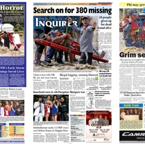 Front Pages: Typhoon Pablo